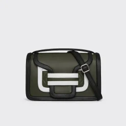 PIERRE HARDY ALPHA HANDBAG Kaki,white,black Clearance