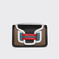 PIERRE HARDY ALPHA HANDBAG Tobacco,bluesky,red,white Outlet