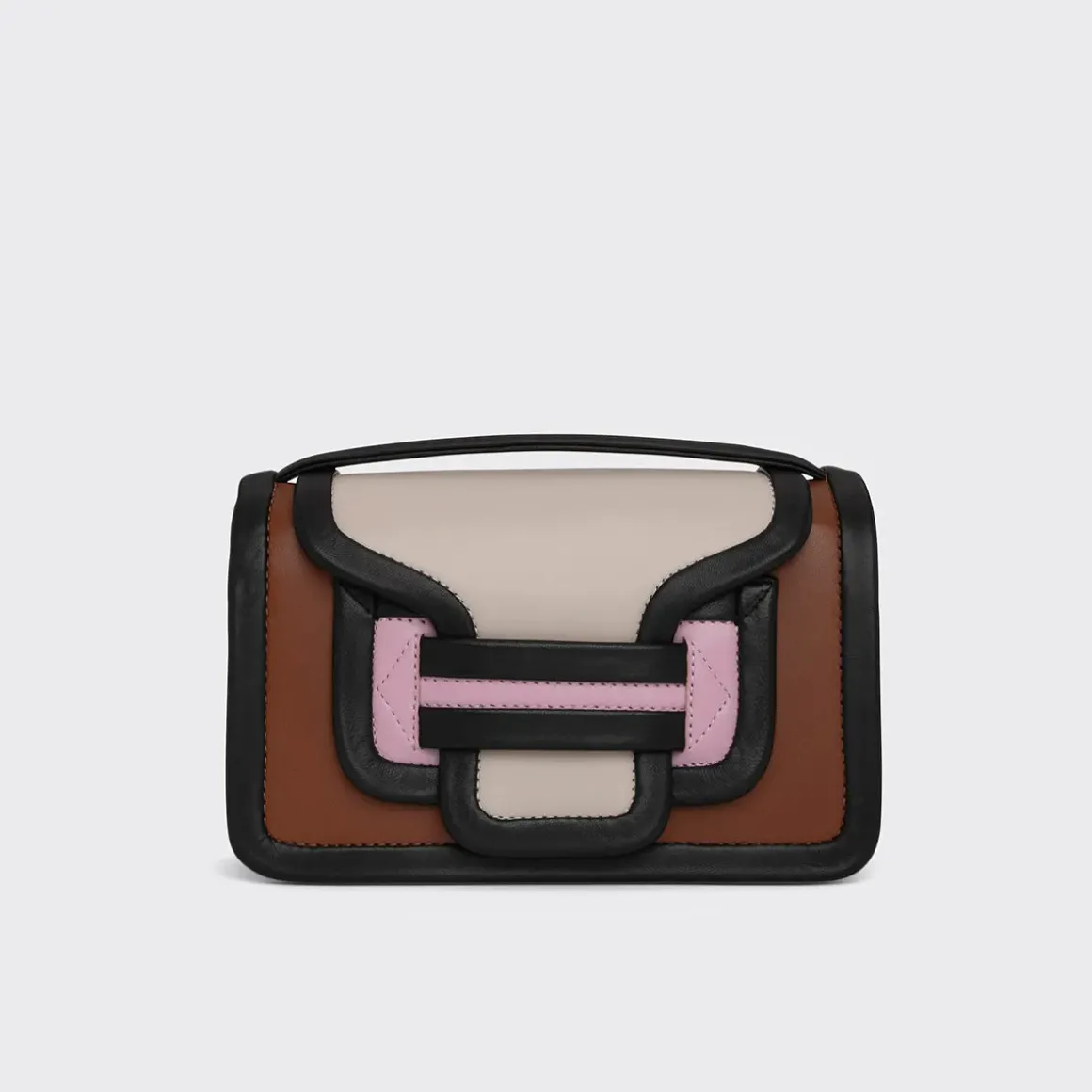 PIERRE HARDY ALPHA HANDBAG Camel,pink,white Fashion