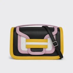 PIERRE HARDY ALPHA MAXI HANDBAG Black,yellow,pink,white Discount