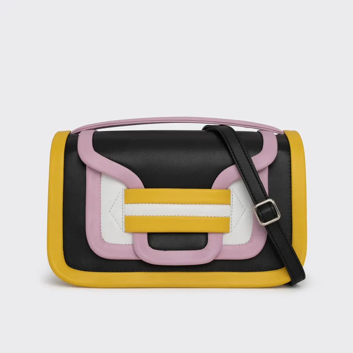PIERRE HARDY ALPHA MAXI HANDBAG Black,yellow,pink,white Discount