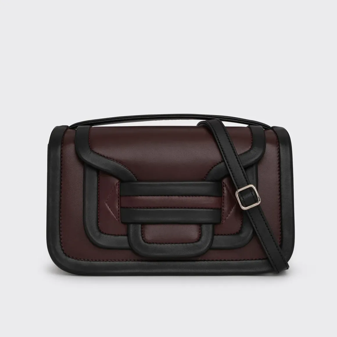 PIERRE HARDY ALPHA MAXI HANDBAG Burgundy,black Shop