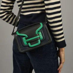 PIERRE HARDY ALPHA MAXI HANDBAG Navy,green Flash Sale