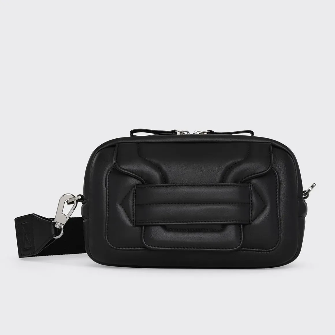 PIERRE HARDY ALPHA PAD BOX HANDBAG Black New