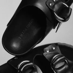 PIERRE HARDY BEACH RIDER FLAT MULE Black Sale