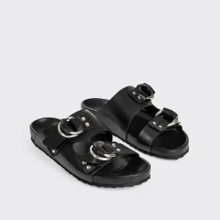 PIERRE HARDY BEACH RIDER FLAT MULE Black Sale