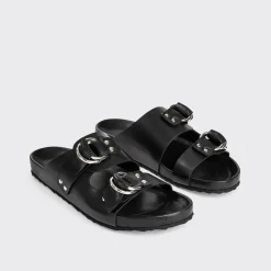 PIERRE HARDY BEACH RIDER FLAT MULE Black Store