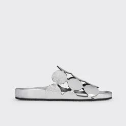 PIERRE HARDY BULLES MULE Silver Flash Sale