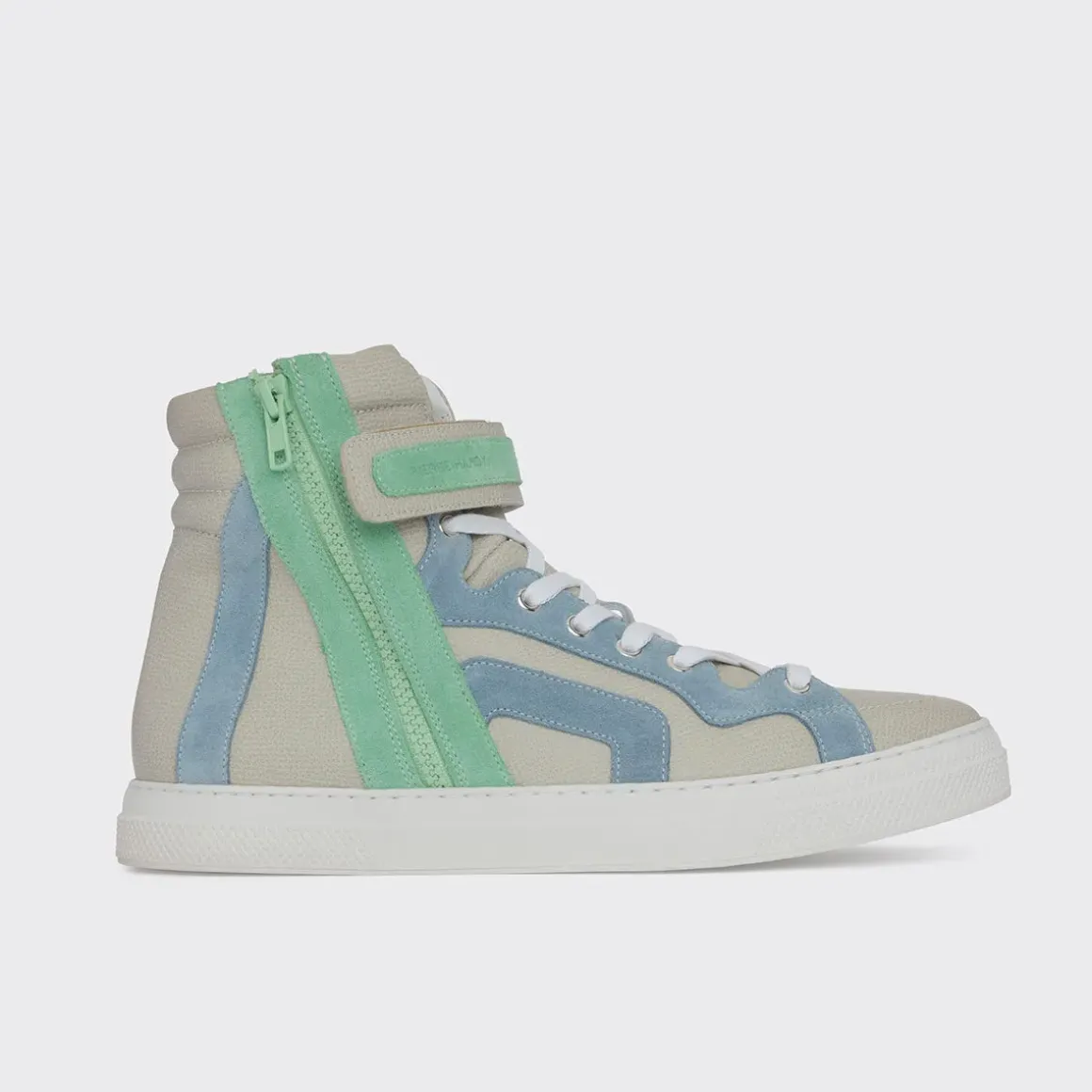 PIERRE HARDY 112 HIGH-TOP SNEAKERS Offwhite,blue,gree Best Sale