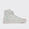 PIERRE HARDY 112 HIGH-TOP SNEAKERS White,green,pink Cheap