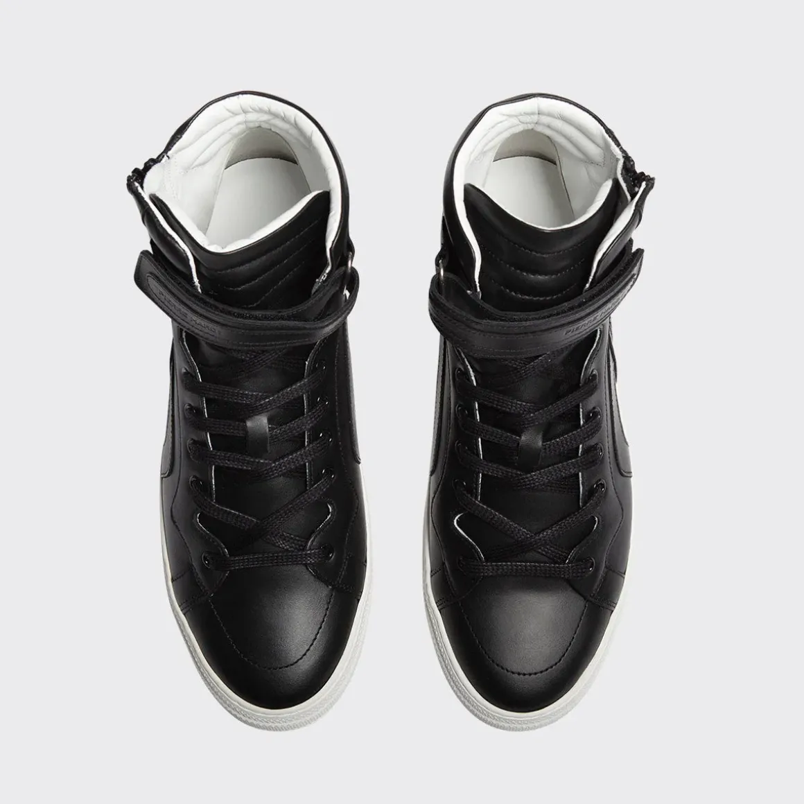 PIERRE HARDY 112 HIGH-TOP SNEAKERS Black Best