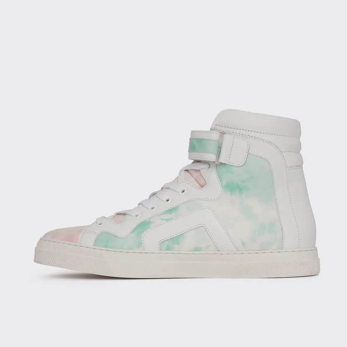 PIERRE HARDY 112 HIGH-TOP SNEAKERS White,green,pink Cheap
