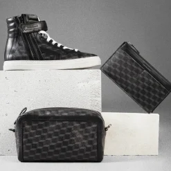 PIERRE HARDY 112 HIGH-TOP SNEAKERS Black Online