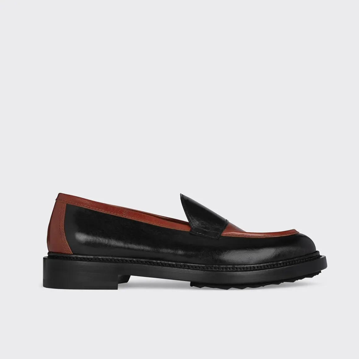 PIERRE HARDY JOHN LOAFER Black,mahogany Discount