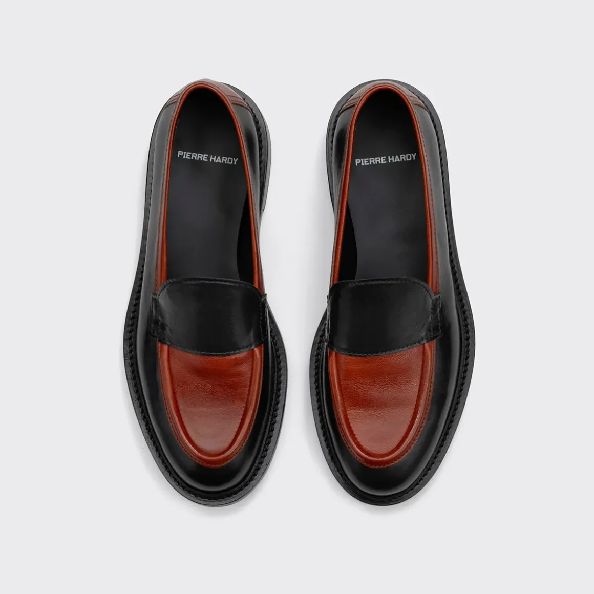 PIERRE HARDY JOHN LOAFER Black,mahogany Discount