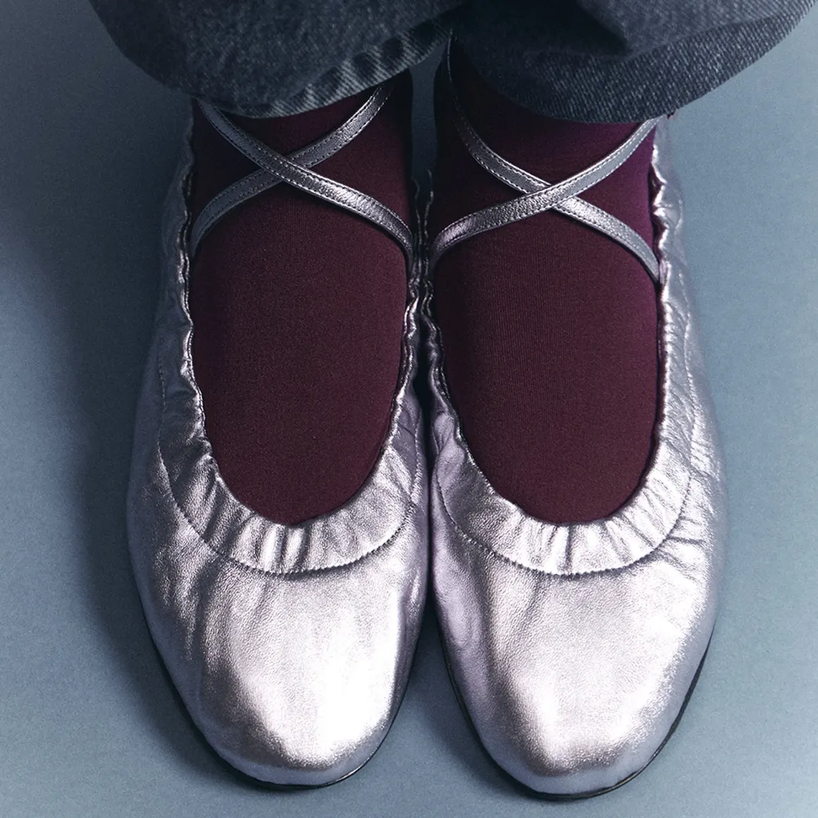 PIERRE HARDY MAIA BALLERINA Pinkmetallized Best Sale