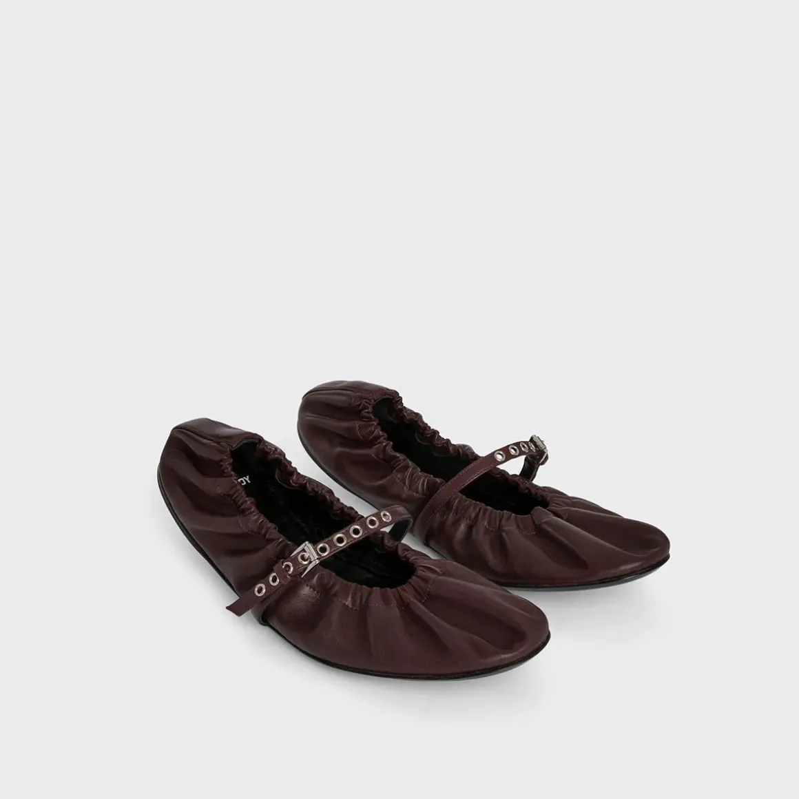 PIERRE HARDY MARGOT BALLET FLAT Burgundy Discount