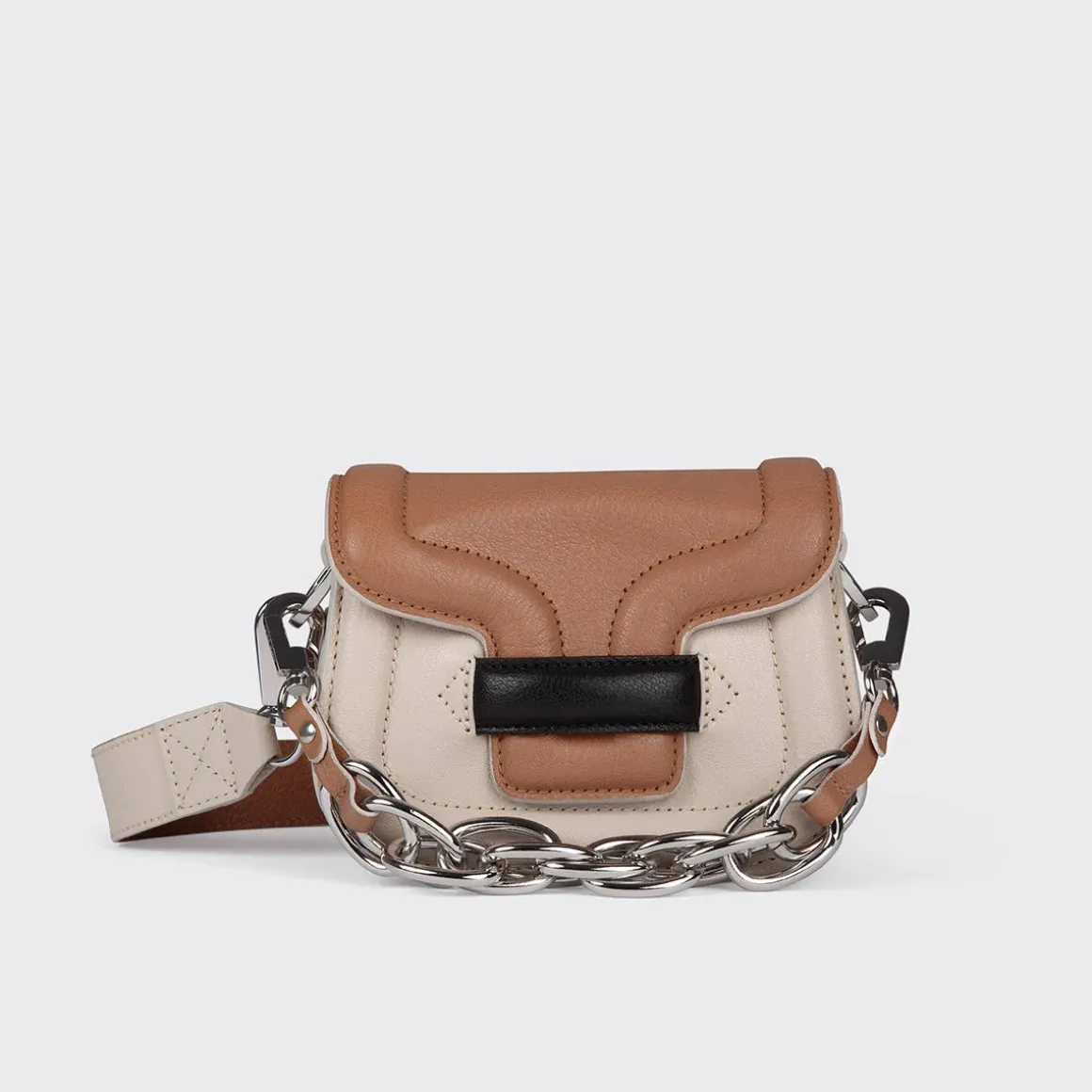 PIERRE HARDY MICRO ALPHAVILLE BAG Offwhite,cappuccino New
