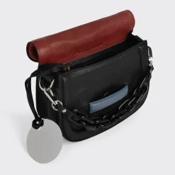 PIERRE HARDY MINI ALPHAVILLE BAG Mahogany,black,bluesky New