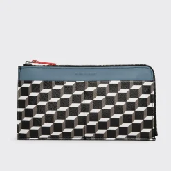 PIERRE HARDY PALATINE WALLET Black,white,bluesky,red Shop