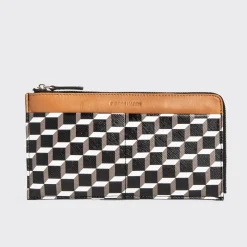 PIERRE HARDY PALATINE WALLET Camel,black Cheap