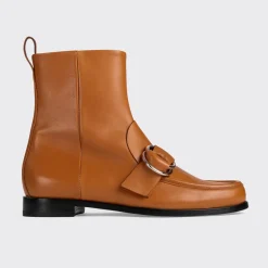 PIERRE HARDY RIDER ANKLE BOOT Cognac Discount
