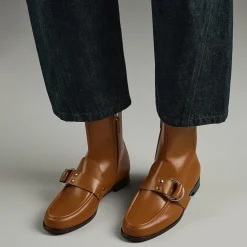 PIERRE HARDY RIDER ANKLE BOOT Cognac Discount