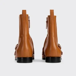 PIERRE HARDY RIDER ANKLE BOOT Cognac Discount