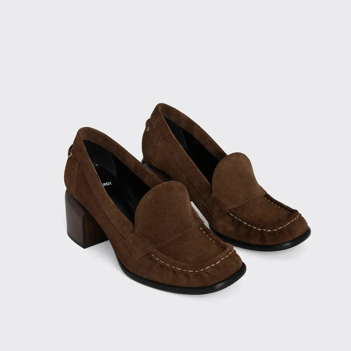 PIERRE HARDY ROMY HEELED LOAFER Chocolate Cheap