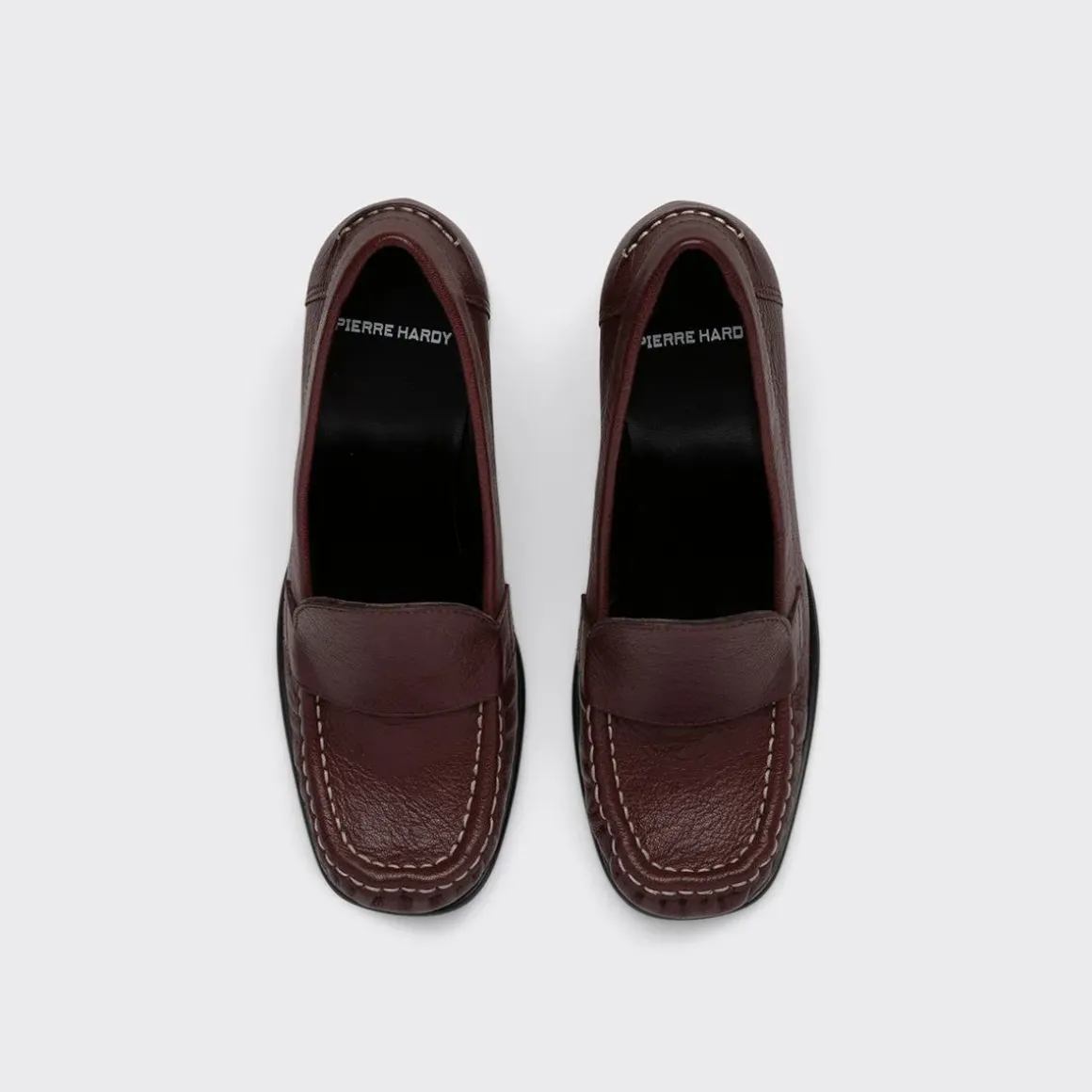 PIERRE HARDY ROMY HEELED LOAFER Burgundy Cheap