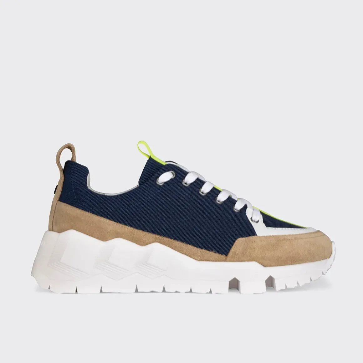 PIERRE HARDY STREET LIFE SNEAKERS Navy,sand,yellow Flash Sale