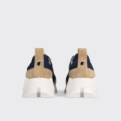 PIERRE HARDY STREET LIFE SNEAKERS Navy,sand,yellow Flash Sale