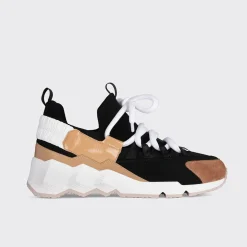 PIERRE HARDY TREK COMET SNEAKERS Black,beige,white Store