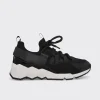 PIERRE HARDY TREK COMET SNEAKERS Black,white New