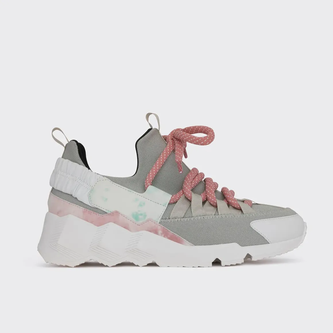 PIERRE HARDY TREK COMET SNEAKERS Pink,green,lightgrey,white Cheap