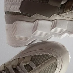 PIERRE HARDY TREK COMET SNEAKERS Kaki,lightgrey,white Hot