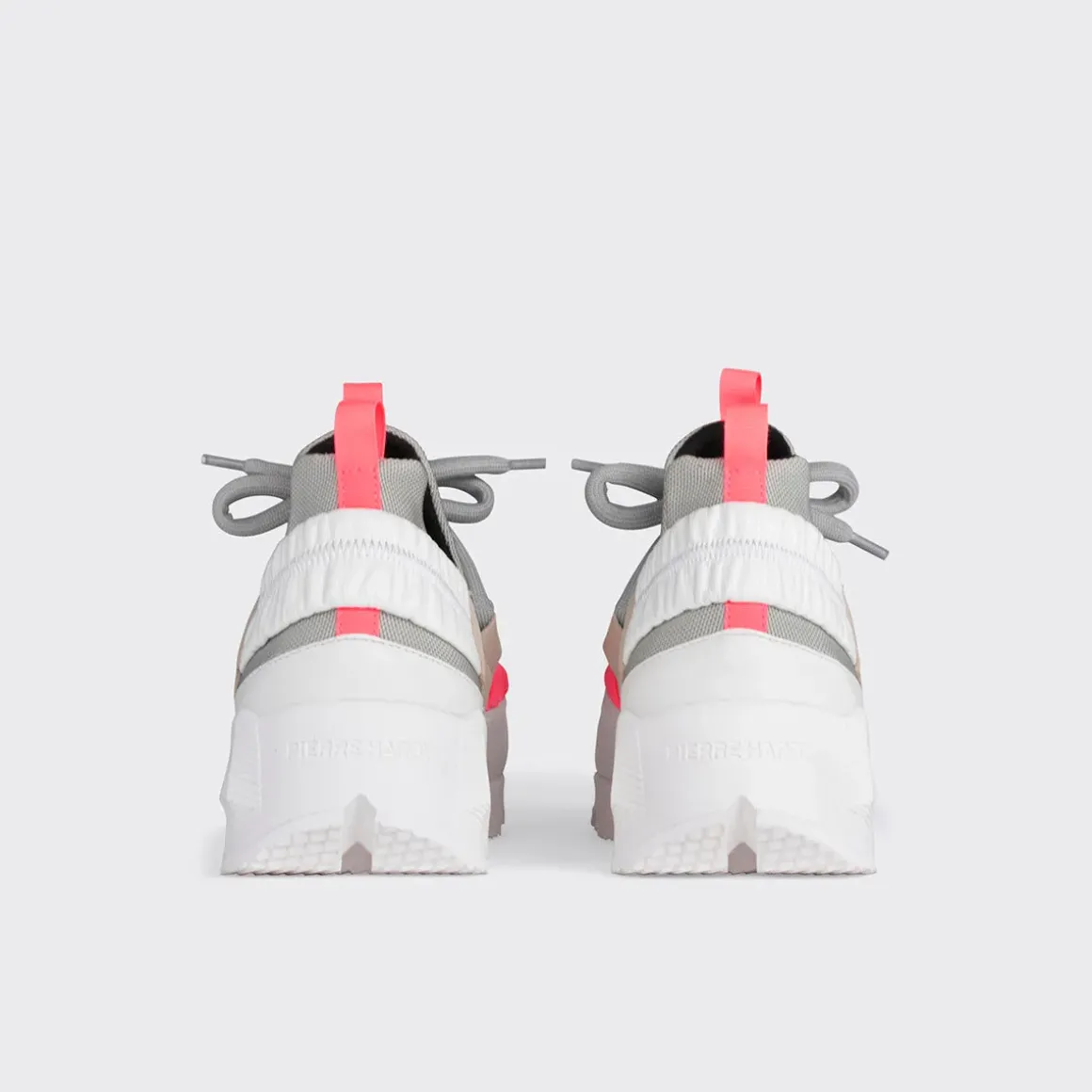 PIERRE HARDY TREK COMET SNEAKERS Lightgrey,white,pink Cheap