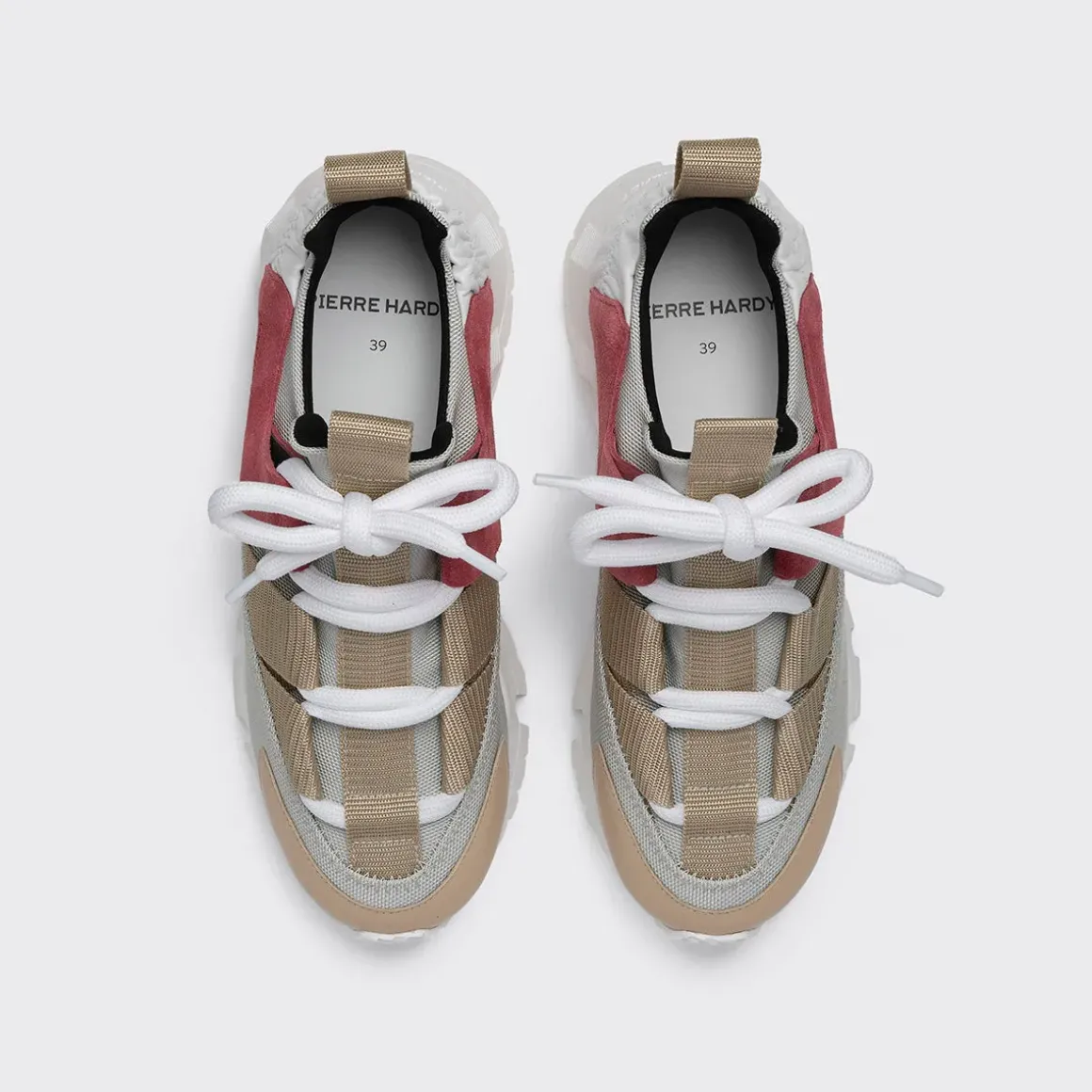 PIERRE HARDY TREK COMET XL Raspberry,beige,lightgrey Hot