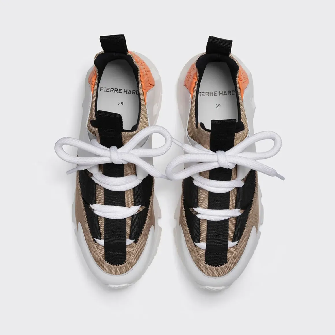 PIERRE HARDY TREK COMET XL Beige,white,orange Best